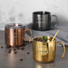 Image of Stainless Steel Gold Rose Sliver Plating Tea Cup Coffee Mugs