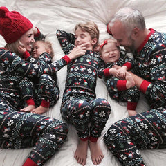 Cute Unique PJS Matching Family Christmas Pajamas