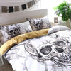 Image of Flower Skull Bedding Set
