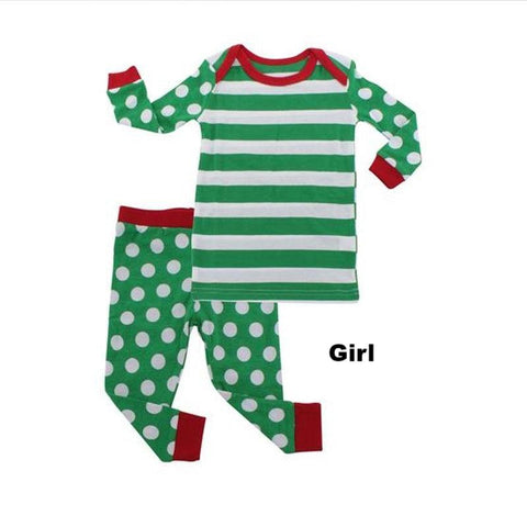 Cute Dot PJS Matching Family Christmas Pajamas
