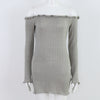 Image of Bodycon Off The Shoulder Sweater Dress
