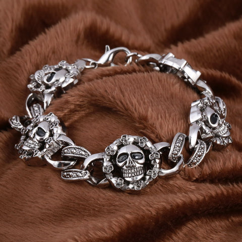 Gothic Skull Pirate Mens Bracelets