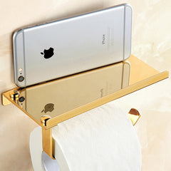 Golden Mirror Toilet Paper Holder