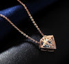 Image of Diamond Rose Gold CZ Sister Jewelry Necklaces