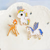 Image of Set Unicorn Deer Little Pony Etsy Enamel Pins