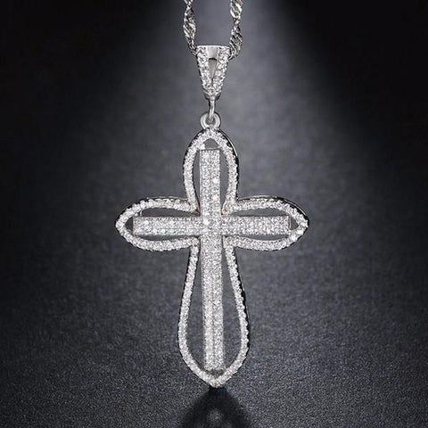 Luxury Charm Cross Grandma Jewelry Necklace