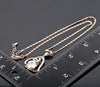 Image of Crystals Heart Sister Jewelry Necklaces