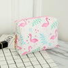 Image of Cartoon Flamingo Small Makeup Bag Cosmetic Pouch