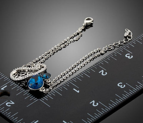 Big Blue Butterfly Grandma Jewelry Bracelet