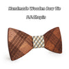 Image of Butterfly Wedding Slim Wooden Bow Tie