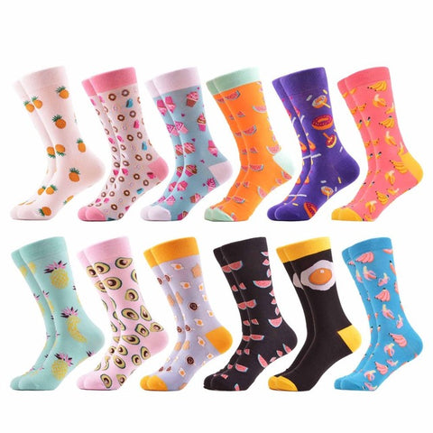 12 pairs Cool Happy Funny Women Socks