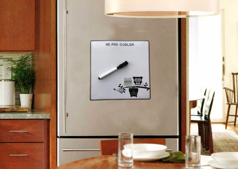 Cute Owl Erase Message Board Fridge Refrigerator Magnets