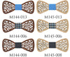 Image of Butterfly Wedding Bowknot Wooden Bow Tie