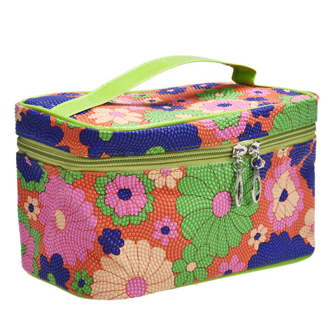 Cute Sunflower Cosmetic Travel Makeup Bag