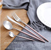 Image of Luxury Stainless Steel Plating European Western Flatware Cutlery Set