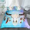 Image of Skull Feather Bedding Set