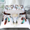 Image of Skull Feather Bedding Set