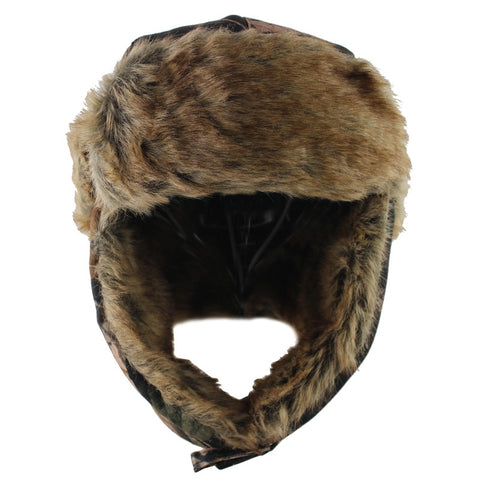 Camouflage Earflap Russian Bomber Hat