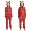 Image of Deer Hood PJS Matching Family Christmas Pajamas