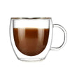 Image of Handle Gift Double Glass Espresso Teacup Coffee Mugs