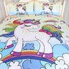 Image of Queen Rainbow Unicorn Bedding Set