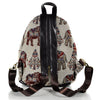 Image of Elephant Travel Embroidery Canvas Backpack