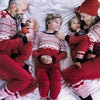 Image of Snow Red PJS Matching Family Christmas Pajamas