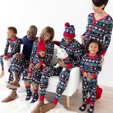 Cute Unique PJS Matching Family Christmas Pajamas