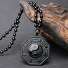 Image of Yin Yang Black Obsidian Necklace