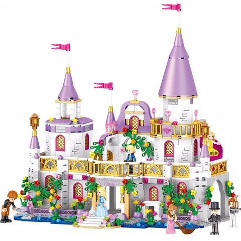 Girls Princess Castle Friends Model Building Blocks