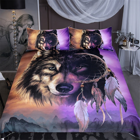 Wolf Dream Catcher Bedding Set