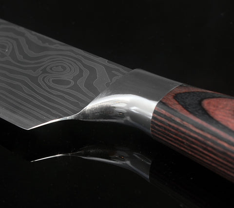 Santoku Damascus Style Sharp Set Chef Kitchen Knife