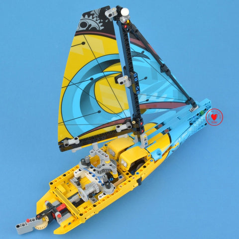 Racing Yacht Boat Model Building Blocks