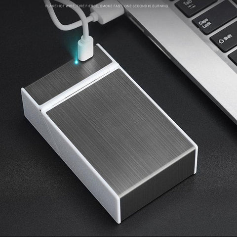 Case Box Electric USB Lighter