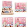 Image of Magnetic Girl Dress Up Wooden Puzzle Board