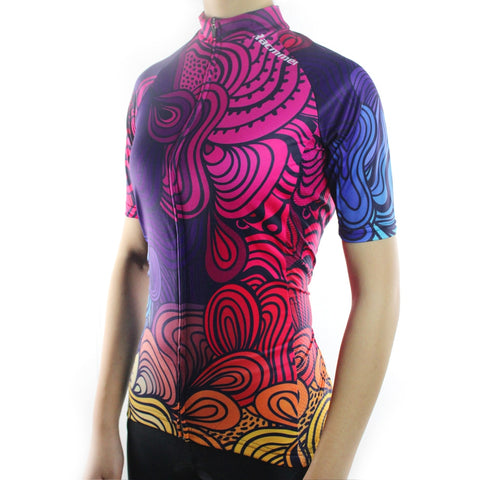 Breathable MTB Short Sleeve Clothing NS-05 Women Cycling Jersey
