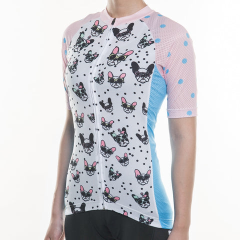 Breathable MTB Short Sleeve Clothing NS-08 Women Cycling Jersey
