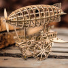 Image of DIY Movable Airship Balloon Wooden Model Building
