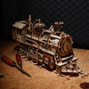 Image of DIY Movable Locomotive Train Wooden Model Building