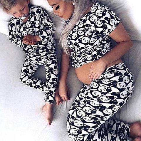 Panda PJS Matching Family Pajamas