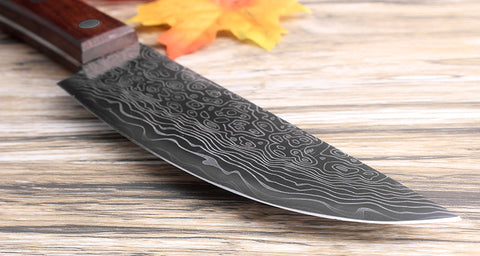 6Inch Damascus surface Santoku Cleaver Utility Chef Kitchen Knife