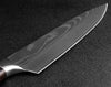 Image of 8Inch Santoku Damascus Pattern Slicing Set Chef Kitchen Knife
