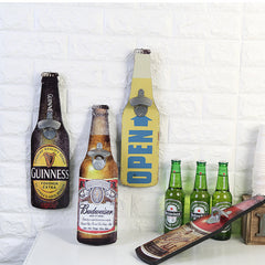 Vintage Beer Shaped Wall Mounted Bottle Opener