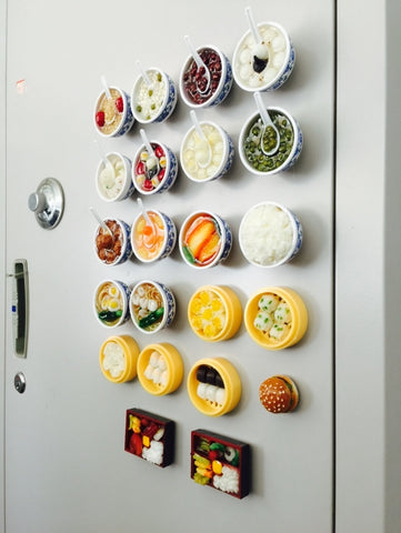 5Pcs 3D Chinese Food Decorative Fridge Refrigerator Magnets