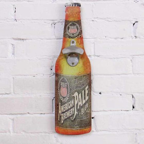 Vintage Beer Shaped Wall Mounted Bottle Opener