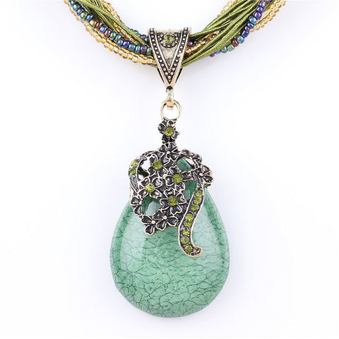 Vintage Pendant Bohemian Jewelry Boho Necklace