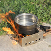 Image of Compact Folding Lightweight Portable Backpacking Stove