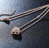 Image of Diamond Rose Gold CZ Sister Jewelry Necklaces