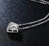 Image of Diamond White Gold CZ Sister Jewelry Necklaces