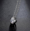 Image of Zirconia Round CZ Sister Jewelry Necklaces